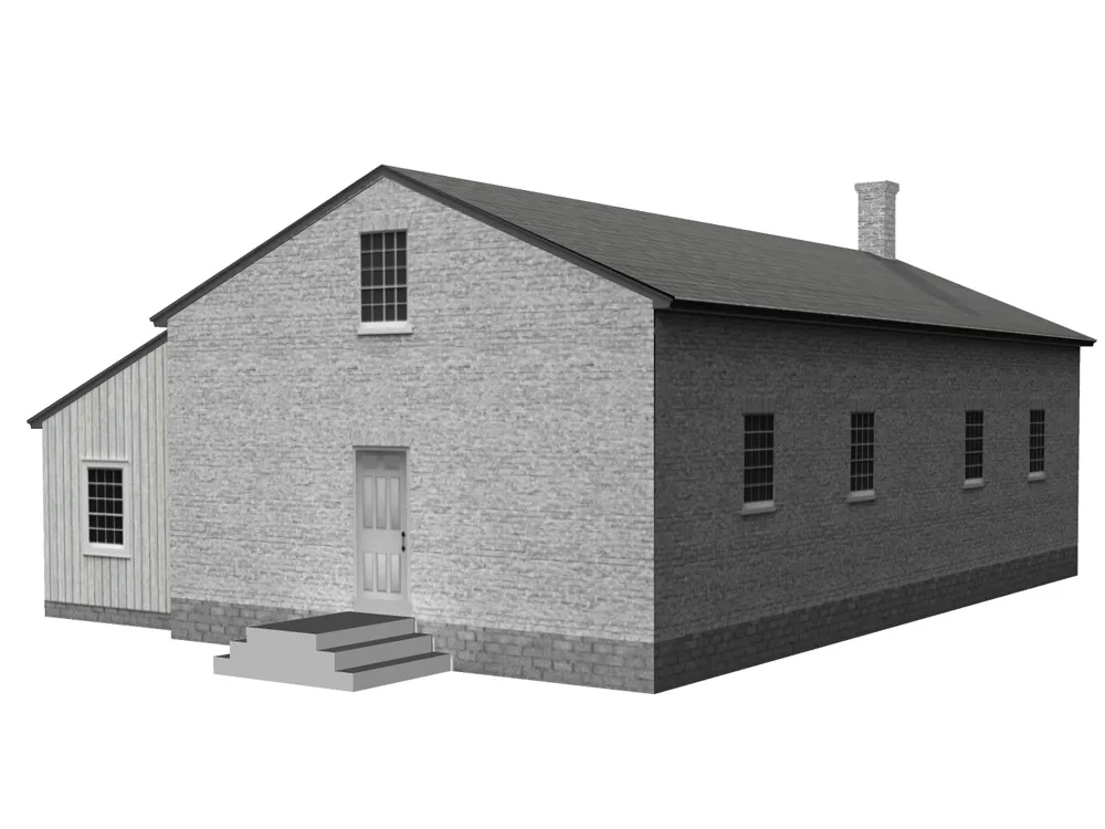 3D model of the 1850 School