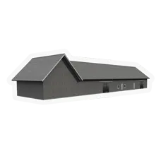 3d model of north barn