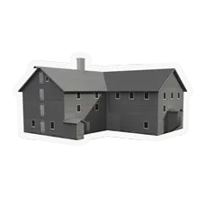 3d model of grist and saw mill