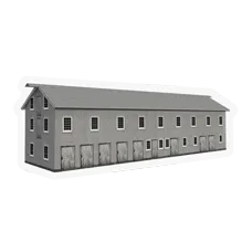 3d model of dwelling house shed