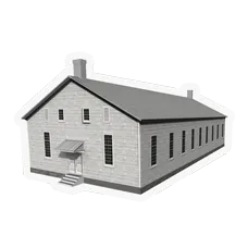 3d model of 1848 meeting house 