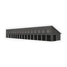 3d model of  1848 meeting house shed