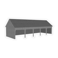 3d model of  sisters shop shed