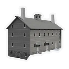 3d model of  third grist and saw mill
