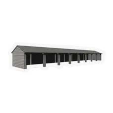 3d model of  animal shed