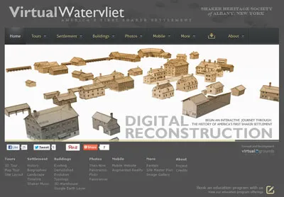 Virtual Watervliet original splash page